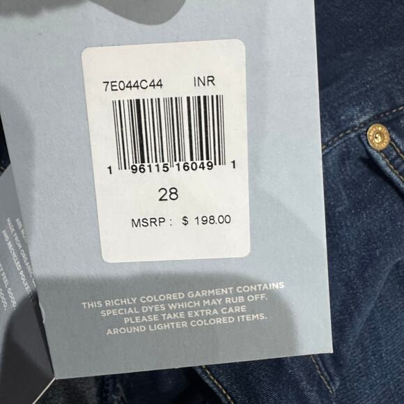 7 For All Mankind Women's Bootcut B(Air) Jeans In Rinsed Indigo Size 28 NWT - Picture 10 of 12